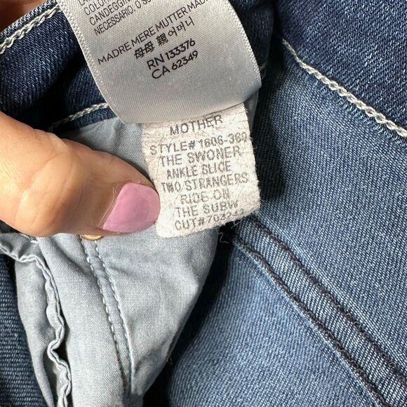 Mother Denim The Swooner Ankle Slice Size 26 - Picture 11 of 12